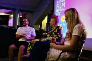 Sunrise Film Festival archive showing 2026 figures: 1,136 submissions, 251 films selected and a 68% F-Rated programme