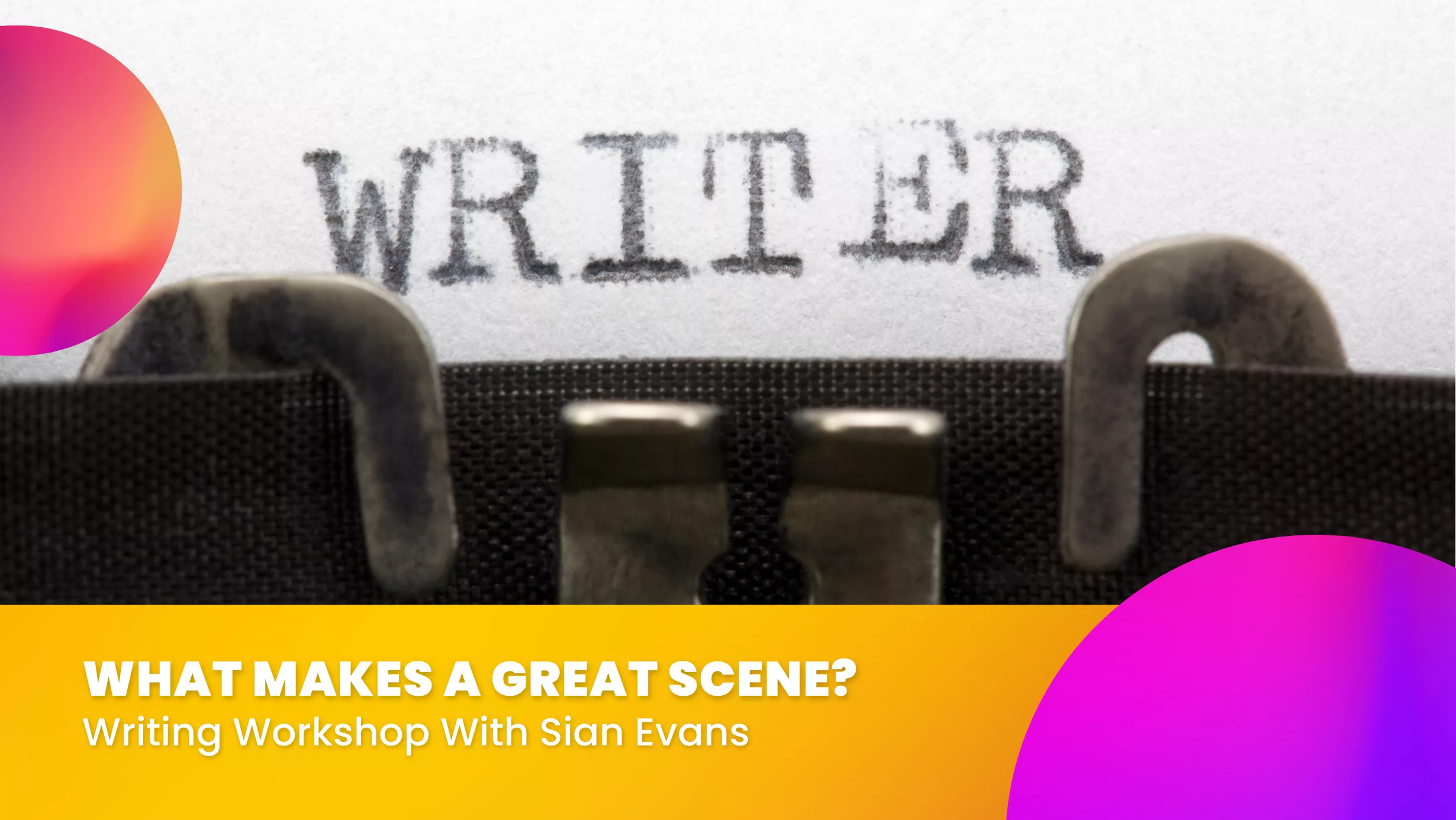 What Makes A Great Scene? Writing Workshop | (SFF For Free)